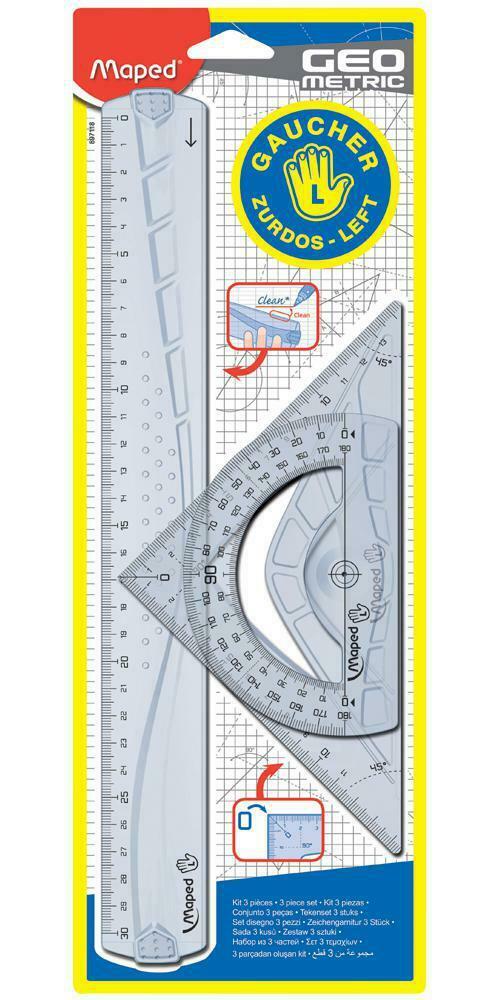 Geometry set for left handers