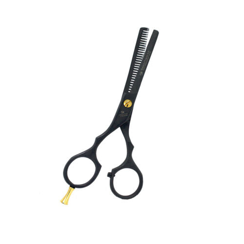 Left handed hair thinning shears