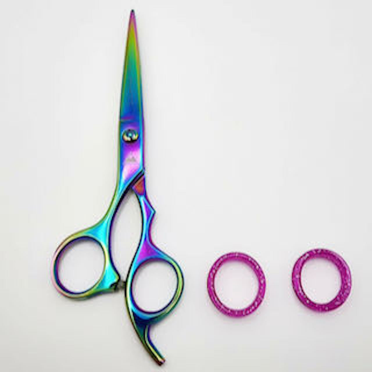 Funky left handed professional hairdressing scissors